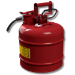 Justrite 7220120 - Type II Accuflow Red Gas Can, 2 Gal. w/ 5/8 in. Hose
