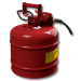 Justrite 7220120 - Type II Accuflow Red Gas Can, 2 Gal. w/ 5/8 in. Hose