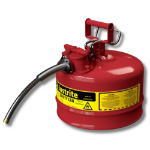 Justrite 7225120 - Type II Accuflow Red Gas Can, 2.5 Gal. w/ 5/8 in. Hose