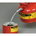 Justrite 7225120 - Type II Accuflow Red Gas Can, 2.5 Gal. w/ 5/8 in. Hose