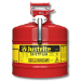 Justrite 7250130 - Type II Accuflow Red Gas Can, 5 Gal. w/ 1 in. Hose
