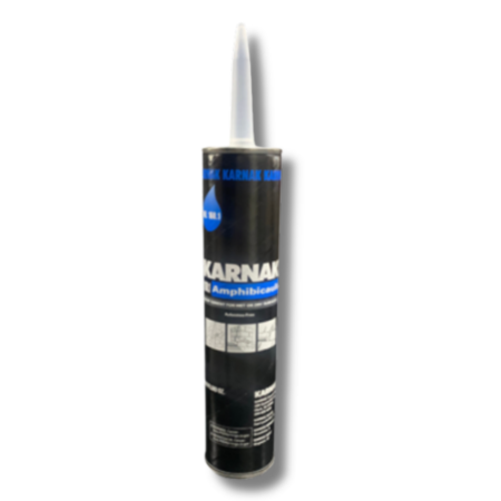 Karnak - 160.1 Amphibicaulk Caulk-Grade Roof Cement, Wet and Dry, 10.1 oz