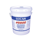 R.M. Lucas 8800 - Universal Single-Ply Adhesive, 5 gal. lucas, 8800, universal, single-ply, adhesive, 5 gallon