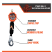 Malta Dynamics – C7201-G2 Pygmy SRL, 11 ft Dyneema Web, Steel Snap Hook, Single Leg Self-Retracting Lifeline - MD-C7201-G2