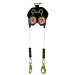 Malta Dynamics – LE3111D Dual Leading Edge SRL, 11 ft Dyneema Web, Twin-Leg with Snap Hooks, Class 2 100% Tie-Off - MD-LE3111D