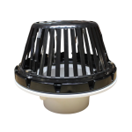Marathon PVC Roof Drain Poly Dome w. PVC Clamp MARADRAIN2, MARADRAIN3, MARADRAIN4, Marathon PVC Roof Drain, poly dome drain, PVC clamp roof drain, retrofit roof drain, Marathon drains