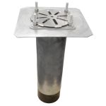 Marathon Roofing Products - Aluminum Gutter Drain Aluminum Gutter Drain, BGUTTERALB3, BGUTTERALB4, BGUTTERALB3AS, BGUTTERALB4AS, BGUTTERALB3T, BGUTTERALB4T, BGUTTERALB3TAS, BGUTTERALB4TAS, ProSeal, Tape Seal, stainless steel grate, 5? aluminum strainer, retrofit gutter drain