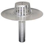 Marathon Roofing Products - Economy Aluminum Roof Drain Economy Aluminum Roof Drain, BFF175ECO, BFF275ECO, BFF375ECO, BFF475ECO, BFF575ECO, retrofit aluminum roof drain, bolt down aluminum strainer, no clamp ring, no seal