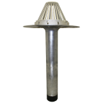 Marathon Roofing Products - Extended Aluminator Roof Drain Extended Aluminator Roof Drain, BALUM2CRXL, BALUM3CRPXL, BALUM4CRPXL, BALUM5CRPXL, BALUM6CRPXL, all aluminum retrofit extended drain, ProSeal mechanical seal, 22-inch outlet, heavy gauge spun aluminum