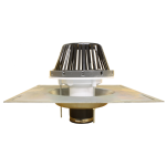 Marathon Roofing Products - Fast Pak PVC Roof Drain Fast Pak PVC Roof Drain, BS-1072FP, BS-1070FP, BS-1080FP, direct-connect PVC roof drain, galvanized flange, flexible rubber coupling, fast install drain