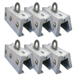 Metal Plus LLC - Universal Safety Anchor (USA) - BOX OF 6 404-USA-6, Universal Safety Anchor box of 6, USA anchor 6 pack, Metal Plus LLC, standing seam safety anchor, fall protection anchors, roofing safety equipment, roof tie-off anchor, non-penetrating anchor, construction safety gear, contractor safety kit