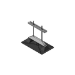 MIRO 8" Base Strut Rooftop Pipe Support - Adjustable 3.5" to 12.875" Height