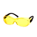  OTS #S3530SJ - Safety Glasses Black Frame/Indoor/Outdoor Mirror Lens - Amber