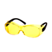 OTS #S3530SJ - Safety Glasses Black Frame/Indoor/Outdoor Mirror Lens - Amber - 351-S3530SJ