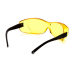  OTS #S3530SJ - Safety Glasses Black Frame/Indoor/Outdoor Mirror Lens - Amber