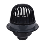 Oatey, #88043 3” ABS Roof Drain w/Cast Iron Dome & Dam Collar