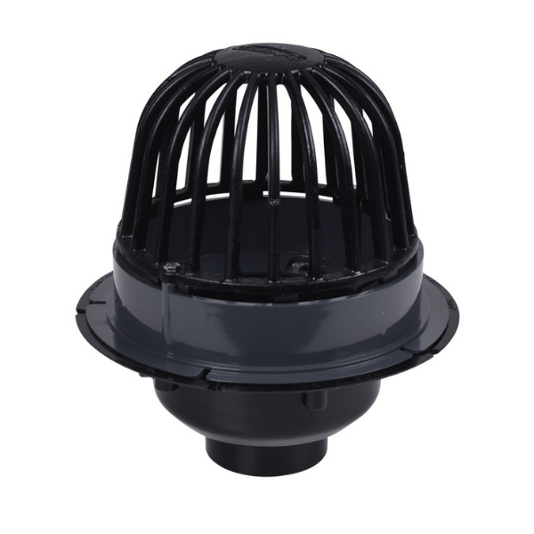 Oatey, #88043 3” ABS Roof Drain w/Cast Iron Dome & Dam Collar
