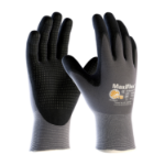 PIP - ATG MaxiFlex Endurance, 34-844 Gray MicroFoam Nitrile Coated Nylon Gloves with Micro Dot Palm - Touchscreen Compatible, 12PK ATG MaxiFlex Endurance, MaxiFlex Endurance 34-844, 34-844, ATG 34-844, gray nitrile coated gloves, microfoam nitrile gloves, micro dot palm gloves, touchscreen work gloves, seamless knit nylon gloves, precision handling gloves, breathable work gloves, general purpose coated gloves, ANSI A1 gloves, abrasion level 4 gloves, nitrile palm coated gloves, construction gloves, assembly gloves, parts inspection gloves, 337-34-844-S, 337-34-844-M, 337-34-844-L, 337-34-844-XL