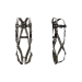 Super Anchor Safety P6001 - Pro-Series Fall Arrester Harness , Silver - SAS-P-6001