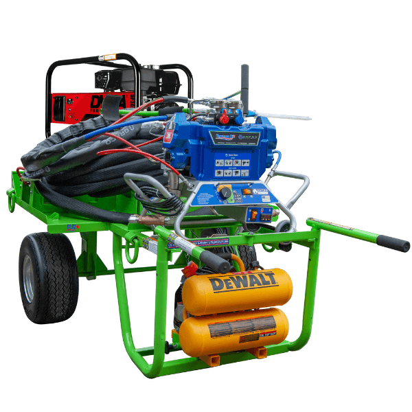Amped Equipment, Patriot Jr. - Vee Air One SP, A+B Roofing Adhesive Sprayer w/ Portable Air Compressor