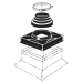 Portals Plus 38131, Large RC-2A Straight  Sided Roof Curb- 18" High - POR-38131
