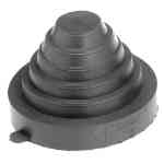 Portals Plus 24015, Alumi-Flash Extra Tall Base w/126 Black Cap 24015, POR-24015, Alumi-Flash Extra Tall, C-126 cap, spun aluminum base, EPDM cap, roof flashing, single 2?-6? penetration