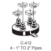 Portals Plus Alumi-Flash Extra Tall Base w/412 Black Cap - POR-24035