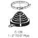 Portals Plus 23015, Alumi-Flash Extra Wide Base  w/126 Black Cap - POR-23015
