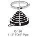 Portals Plus Alumi-Flash Extra Wide Base  w/126 Black Cap - POR-23015