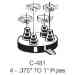 Portals Plus 23045, Alumi-Flash Extra Wide Base  w/481 Black Cap - POR-23045