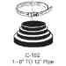 Portals Plus 22051, Alumi-Flash Standard Base w/182 Black Cap - POR-22051