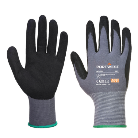  Portwest A350 - DermiFlex Glove - Nitrile Foam Black