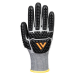 Portwest AP54 - Impact F13 Nitrile Waterproof Glove A6 Gray/Black