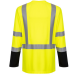 Portwest S398 - Laguna Hi-Vis Contrast Pocket T-Shirt Long Sleeve, Yellow/Black