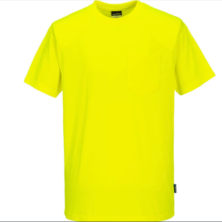 Portwest S577 - Non-ANSI Cotton Blend T-shirt, Yellow