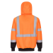 Portwest UB315 - Hi-Vis Contrast Zipped Hoodie, Orange/Black