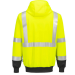 Portwest UB315 - Hi-Vis Contrast Zipped Hoodie, Yellow/Black