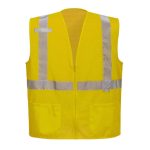 Portwest UC495 - Economy Hi-Vis Mesh External Pocket Vest - Yellow Portwest, UC495, Economy, Hi-Vis, Mesh, External Pocket, Vest, Yellow