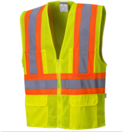 Portwest US371-Y - Tampa Hi-Vis Band and Brace Vest - Yellow