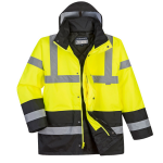 Portwest US466 - Hi-Vis Contrast Winter Traffic Jacket Yellow/Black