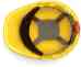 Pyramex HP14110 - Cap Style, 4 Pt. Ratchet Suspension, White
