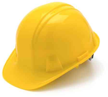 Pyramex HP14130 Cap Style, 4 Pt. Ratchet Suspension - Yellow