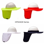 Pyramex Hard Hat Brim with Neck Shade - HPSHADE Series pyramex, hard hat, brim, neck, shade, HPSHADE series, cooling, summer, heat protection, hi-vis, white, lime, orange, blue, HPSHADE-10, HPSHADE-30, HPSHADE-40, HPSHADE-60
