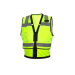 Pyramex RVZ28 Hi-Vis Vest with Black Trim and Zipper - 