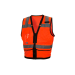 Pyramex RVZ28 Hi-Vis Vest with Black Trim and Zipper - 