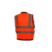 Pyramex RVZ28 Hi-Vis Vest with Black Trim and Zipper - 