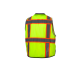 Pyramex RVZ44B Series Hi-Vis Vest - Black Bottom - 