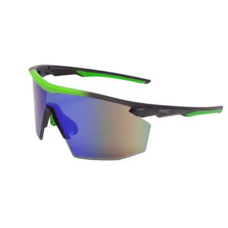 Pyramex - SBL11257ST - PMXSPEC - Matte Black and Lime Frame, Green Mirror Lens - Anti-Fog