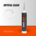 RACE High Performance Specialty Sealant and Adhesive, Crystal Clear, 10 oz. - RACE-HPS-CC-T