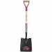 Razor-Back 2594300 Square Point Shovel with Tab Socket and Forward Turned Step, Wood Handle and D-Grip - 145-2594300